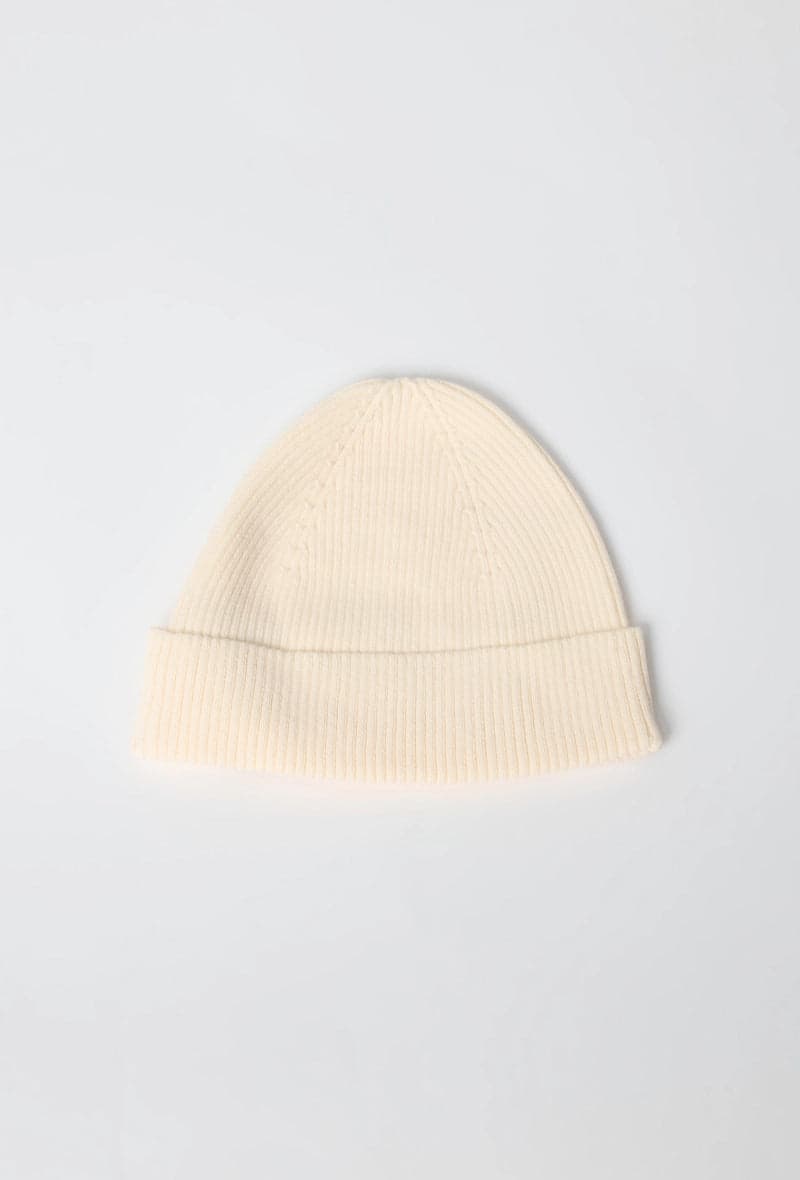 Eqrivo Fijnrib Beanie Ecru