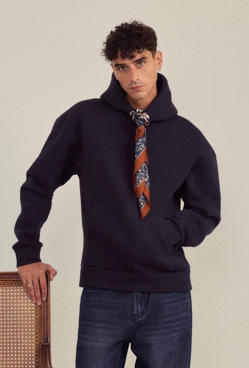 Eqrivo Heavyweight Hoodie Navy
